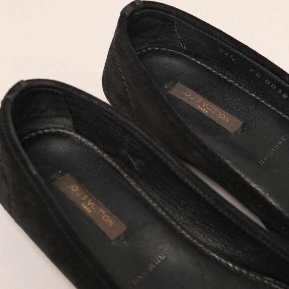 LOUIS VUITTON Suede Leather Ballet Flats - Picture 5 of 9